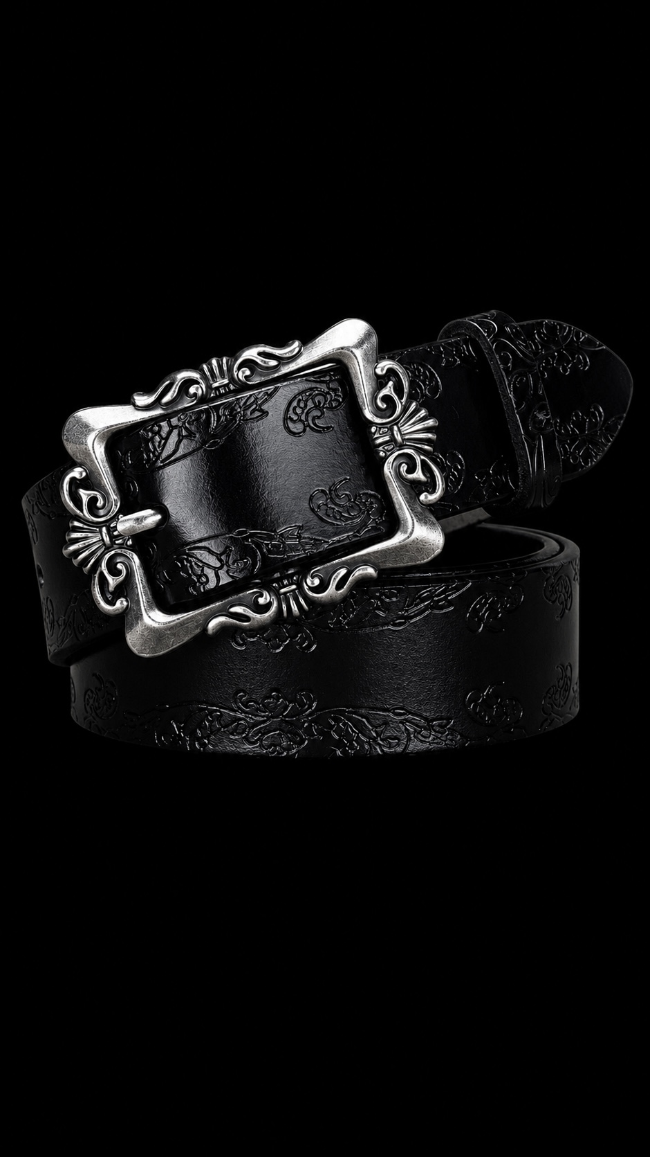 RETRO BAROQUE BELT (BLACK)