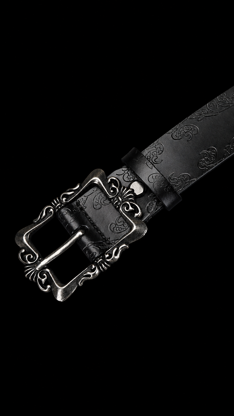 RETRO BAROQUE BELT (BLACK)