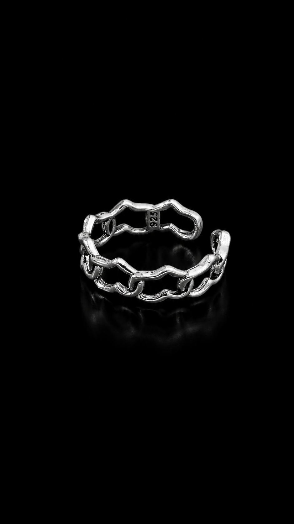 CHAINLINK CUFF RING