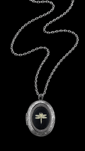 DRAGONFLY LOCKET NECKLACE