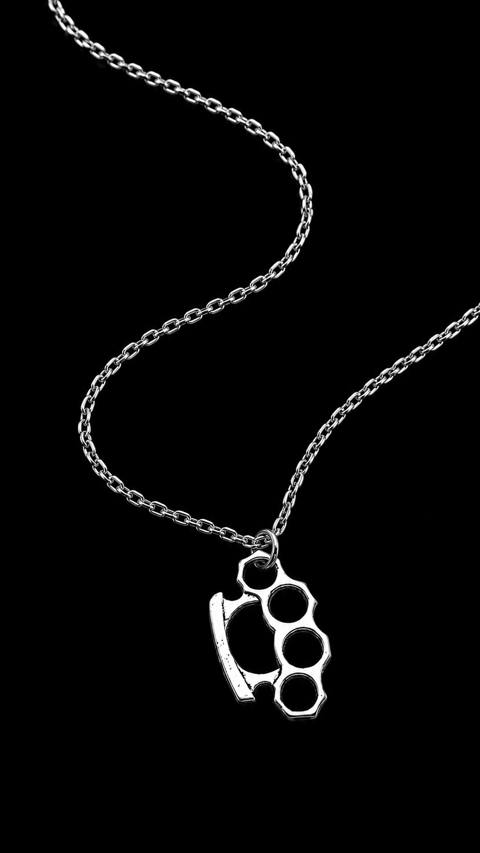 KNUCKLEDUSTER PENDANT NECKLACE