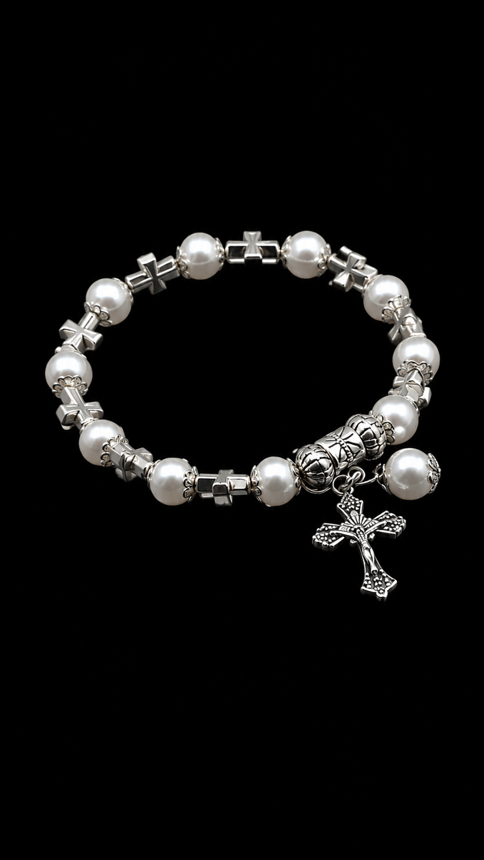 PEARL ROSARY BRACELET