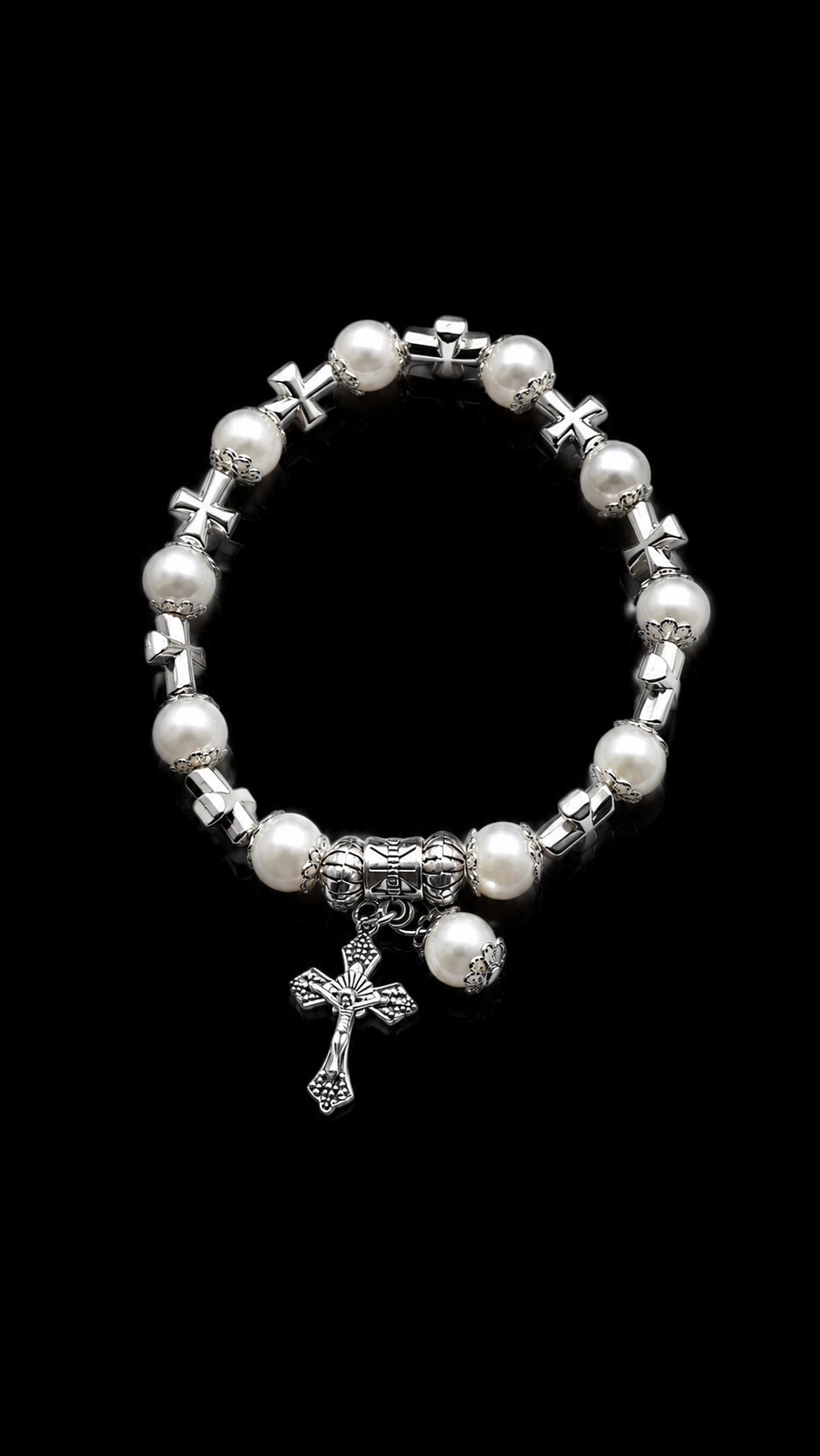 PEARL ROSARY BRACELET