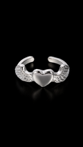 WINGED HEART RING