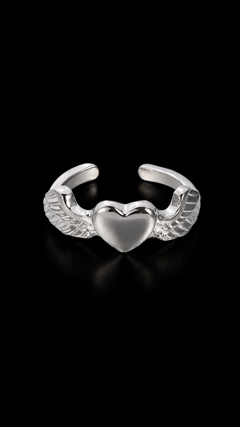 WINGED HEART RING