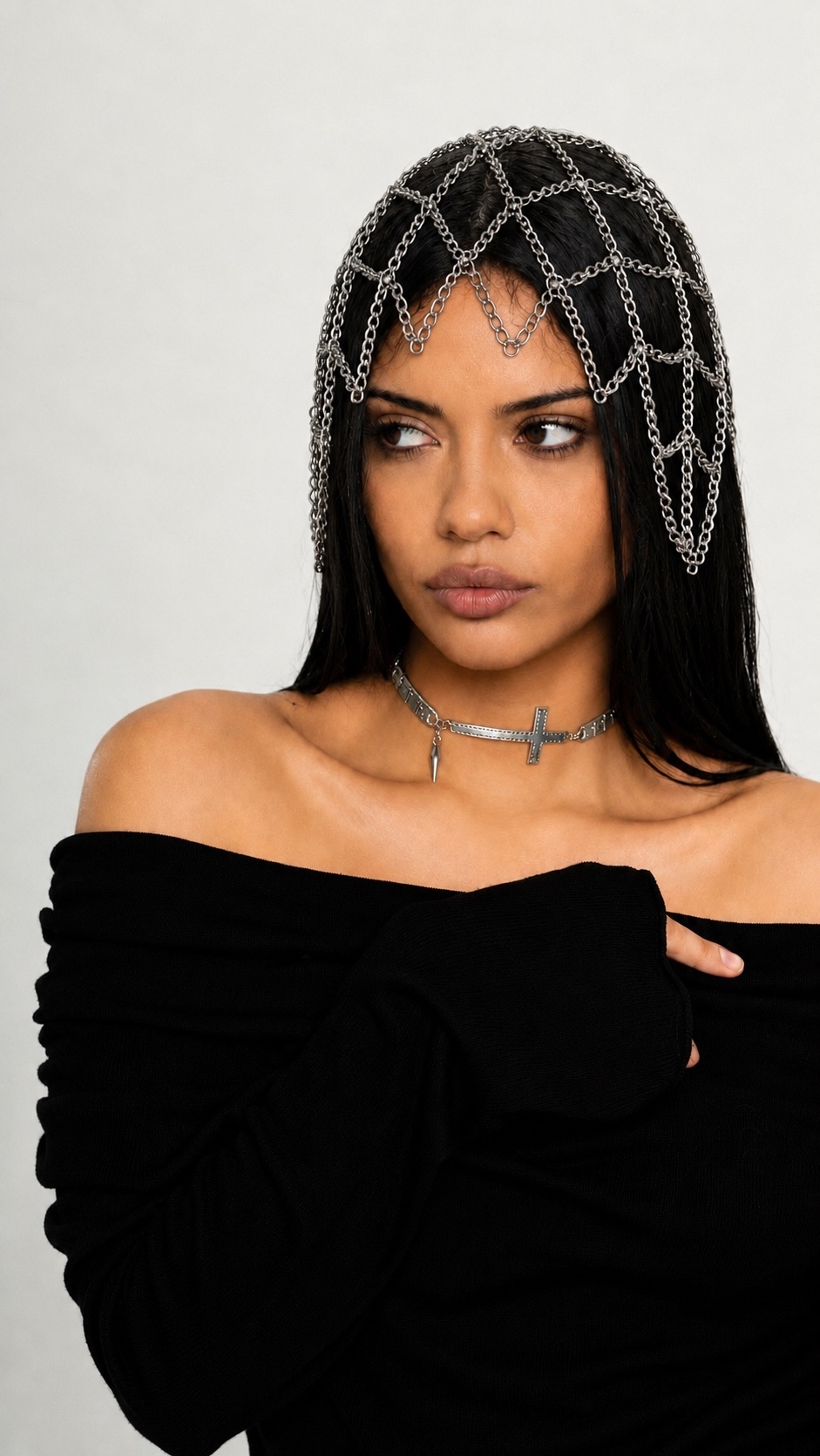CROSS CHOKER NECKLACE