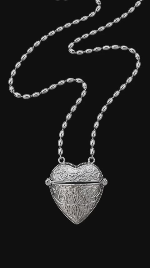 MINI BAG HEART NECKLACE