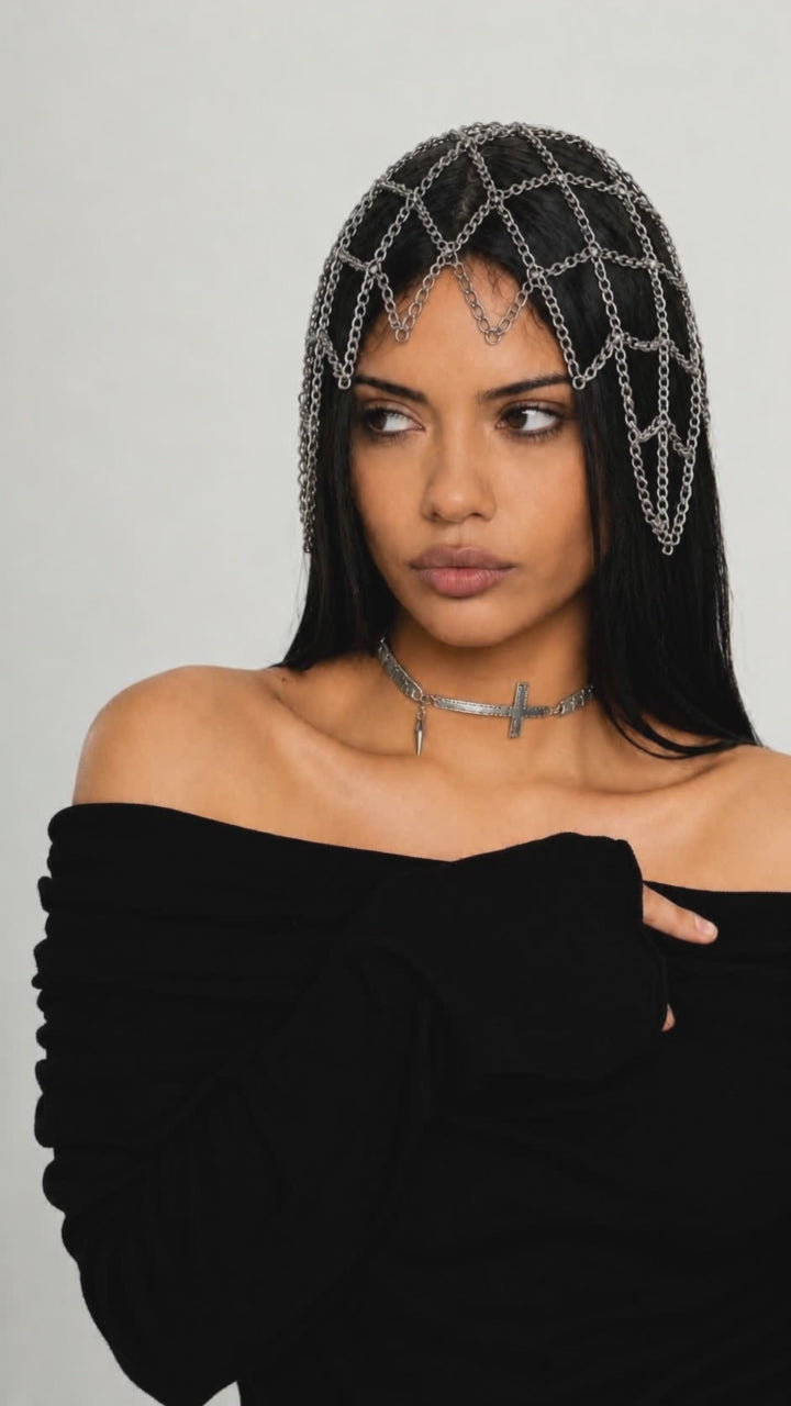 CHAINMAIL SCARF HEADPIECE